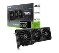 ASUS PRIME NVIDIA GeForce RTX 5070 OC Edition, Scheda Grafica 12 GB GDDR7, 192 Bit, PCIe 5.0, Design a 2,5 Slot, 3 Ventole Axial-Tech, 1 HDMI 2.1, 3 DisplayPort 2,1, Nera, PRIME-RTX5070-O12G
