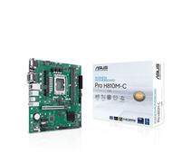 ASUS PRO H810M-C-CSM, Scheda Madre Intel, 6+1+1+1 Fasi di Alimentazione, Slot DDR5, PCIe 5.0, Adatta per PC AI-Advanced, 2 Slot M.2, DisplayPort, VGA, HDMI, USB-A e USB-C 10Gbps, Nera