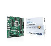 ASUS PRO Q870M-C-CSM, Scheda Madre Intel Micro-ATX, Slot DDR5, PCIe 5.0 Ready, Due Slot M.2, Doppia DisplayPort, HDMI, USB-A e USB-C Posteriori da 10Gbps, USB-C Anteriore da 10Gbps, ASUS Driver Hub