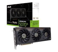 ASUS ProArt GeForce RTX 5070 Ti OC Edition scheda grafica (PCIe 5.0, 16 GB GDDR7, USB Type-C, HDMI/DP 2.1, slot 2.5, ventole assiali, camera di vapore, pad termico GPU a cambiamento di fase)