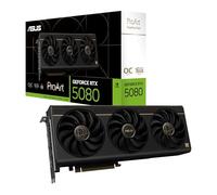 ASUS ProArt NVIDIA GeForce RTX 5080 OC Edition, Scheda Grafica 16 GB GDDR7, 256 Bit, PCIe 5.0, 1 HDMI 2.1, 2 DisplayPort 2.1, 1 USB-C, Software GPU Tweak III, Nero, PROART-RTX5080-O16G