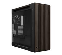 ASUS ProArt PA602 Walnut Wood TG PWM MODERN BLACK, Case Gaming E-ATX in Legno e Vetro Temperato, Ventole da 140 mm e 200 mm, Rilevatore di Polvere IR, Presa d’aria Laterale, 5 Porte USB, Nero