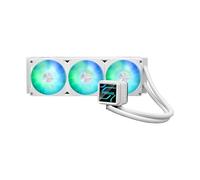 ASUS Raffreddatore liquido CPU all-in-one Prime LC 360 ARGB White Edition con speciale area di contatto della CPU e canale alettato, blocco acqua con opzioni di lenti a specchio infinito, ventole ARGB