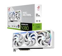 ASUS ROG Astral GeForce RTX 5080 16GB GDDR7 White OC Edition - Scheda grafica Quad-Fan che offre un flusso d'aria e una pressione dell'aria senza precedenti per prestazioni ottimali