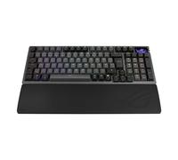ASUS ROG Azoth 96 HE Kabellose Analoge Gaming Tastatur - Hot-Swap ROG HFX V2 Magnetic Switches, USB-C, 2.4Ghz, Bluetooth, 8000 Hz Abtastrate, OLED Touchscreen