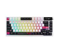 ASUS ROG Azoth X Tastiera Gaming Personalizzabile, Switch ROG NX snow V2 Sostituibili e con Schiuma Ammortizzante, Copritasti Semitrasparenti, Illuminazione RGB, Display OLED, Poggiapolsi, Bianco