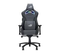 ASUS ROG CHARIOT X, Sedia Gaming Ergonomica, Supporto Lombare, Grigia | Braccioli Regolabili, Poggiatesta Imbottito, Illuminazione Aura RGB e Controller One-Touch, Peso Massimo Supportato 136kg