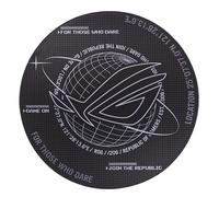 ASUS ROG COSMIC MAT, Tappeto a Tema Spaziale, Nero | Ideale per postazioni da Gaming, Tessuto Jersey Facile da Pulire, Base Antiscivolo Ammortizzante