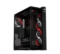 ASUS ROG CRONOX GR801 CURVE TG ARGB BLK, Case EATX Nero in Vetro Temperato | Schermo LCD da 9,2", per Schede Grafiche fino a 420mm e Radiatiori fino a 360mm, 4 Ventole ROG Eurux GR120 ARGB Preinstallate