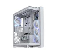 ASUS ROG CRONOX GR801 CURVE TG ARGB WHT, Case EATX Bianco, Vetro Temperato | Schermo LCD da 9,2", per Schede Grafiche fino a 420mm e Radiatiori fino a 360mm, 4 Ventole ROG Eurux GR120 ARGB Preinstallate
