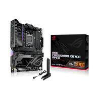 ASUS ROG Crosshair X870E Apex, Scheda Madre ATX, 18+2+2 Stadi di Alimentazione, Slot DDR5, Tre PCIe 5.0, Due PCIe 4.0 M.2, Porte USB4, Wi-Fi 7, Ethernet, AI Overclocking, PCIe Q-Release Slim, Nera