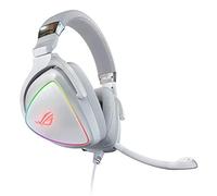 ASUS ROG Delta - Cuffie da gioco RGB, ad alta risoluzione ESS Quad-DAC, effetto di illuminazione circolare RBG, connettore USB-C per PC, console e giochi mobili, cuffie da gioco con microfono