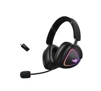 ASUS ROG DELTA II, Cuffie Gaming Senza Fili, Nere | Connessione 2,4Ghz e Bluetooth, Ampio Audio Dualflow, Driver Placcati in Titanio da 50Mm, Per Pc, Mac, PS, Switch, Android