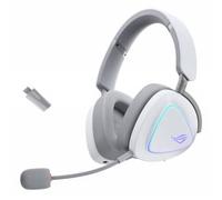 ASUS ROG Delta II Moonlight White Cuffie con Microfono Wireless/Bluetooth/USB PC/Mac/PlayStation5/PlayStation4/Nintendo Switch/iPad/iOS/Android