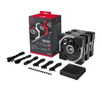 ASUS ROG Eurux GR120 ARGB Reverse PWM Fan Triple Pack 120mm PWM, 2200RPM, Brevettato Daisy-Chain, Illuminazione personalizzata, Hub ventola