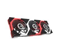 ASUS ROG EURUX GR120 FAN ARGB REVERSE BLK 3IN1, Ventole da 120 mm, 3 Pezzi | Pale Invertite, Dimensioni 120x122x30mm, Connettori Daisy-Chain, 36 LED ARGB Indirizzabili, 32 dB di Rumore Massimo, Nere