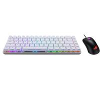 ASUS ROG Falchion Ace - Tastiera da gioco compatta al 65%, bundle con mouse ROG Keris, interruttori meccanici NXRD, LED RGB per tasto, migliore esperienza di digitazione, colore bianco