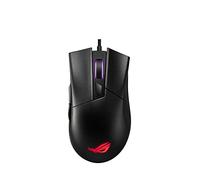 MOUSE GAMING ASUS ROG Gladius II Core, Collegamento USB Typ-A, Ingresso: Otticamente a mezzo LED, Scrolling a Rotella, Risoluzione max 6200 dpi, forma ergonomica, Nero