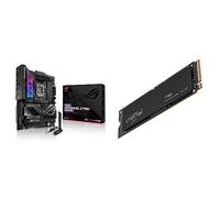 ASUS ROG Maximus Z790 Hero Intel® Z790 LGA 1700 ATX motherboard, 20 + 1 power stages, DDR5, five M.2 slots, PCIe® 5.0 + Crucial T700 4TB Gen5 NVMe M.2 SSD up to 12.400 MB/s CT1000T700SSD3