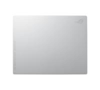 ASUS ROG MOONSTONE ACE L, Tappetino per Mouse da Gaming, Bianco | Superficie in Vetro Temperato 9H, Silenzioso e Scorrevole, Resistente a Graffi e Urti, Base in Silicone Antiscivolo, Taglia L