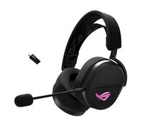 ASUS ROG Pelta, Cuffie da Gaming Senza Fili, Connessione 2.4GHz e Bluetooth, Audio Ampio, Autentico e Preciso, Driver Placcati in Titanio da 50mm, Per PC, Mac, PS, Switch, Android, Nere
