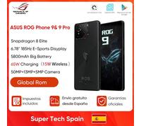 ASUS ROG Phone 9 e 9 Pro 5G Smartphone Snapdragon 8 Elite 6.78 ''185Hz Display E-Sport Fotocamera da 50 MP 65 W Ricarica rapida Telefono da gioco 12GB 256GB White