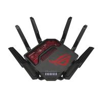 ASUS ROG Rapture GT-BE19000 router wireless Multi-Gigabit Ethernet Tri-band (2,4 GHz/5 GHz/6 GHz) Nero, Rosso