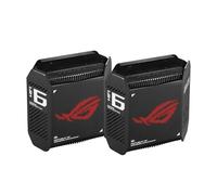 ASUS ROG Rapture GT6 - Mesh WiFi 6 Triple Band, Per Modem Operatore e ONT, Copertura fino a 540 m², Porta 2,5 G, Accelerazione di gioco, RangeBoost Plus, 5,9 GHz, Sicurezza di rete, 2 Pezzi, Nero