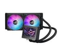 ASUS ROG Ryujin III 240 ARGB Dispositivo di raffreddamento a liquido all-in-one, Cooler CPU con LCD da 3,5", Pompa Asetek 8a generazione, Ventole del radiatore ROG ARGB da 120 mm, Daisy Chain, Nero