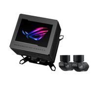 ASUS ROG Ryujin III WB, Sistema di Raffreddamento ad Acqua ad Anello Aperto, Water Block con 178 Alette di Micro-Raffreddamento, Schermo LCD da 3,5" con Elementi a Tema ROG, Nero