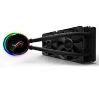 Asus ROG RYUO 240 Sistema di Raffreddamento per CPU All-In-One Liquid, Display OLED, Aura Sync RGB, 2 Ventole di Raffreddamento da 120 mm, Nero