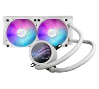 ASUS ROG RYUO III 240 ARGB White Edition All-in-one AIO Liquid CPU Cooler 240 mm Radiatore, Asetek 8th gen Pump Solution, Anime Matrix™ LED Display e ROG AF 12S ARGB Fan.