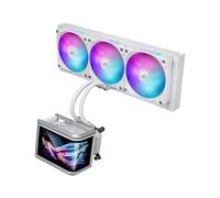 ASUS ROG RYUO IV SLC 360 ARGB WHT, Dissipatore a Liquido, Bianco, 3 Ventole | Sistema di Raffeddamento della CPU, Schermo Curvo 2K AMOLED da 6, 67" con Effetti 3D, Tubi da 200mm, per Intel e AMD