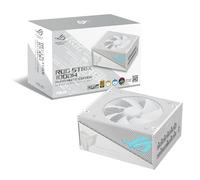 ASUS ROG Strix 1000G Aura White Edition - Alimentatore da gioco completamente modulare (1000 W, illuminazione Aura Sync ARGB, ATX 3.0, PCIe 5.0 Ready, con cavo a 16 poli, certificazione Gold 80+,