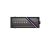 ASUS ROG Strix Aiolos - Alloggiamento SSD USB-C 3.2 Gen 2x2 (supporto dual M.2 NVMe PCIe e SATA, installazione senza attrezzi, dashboard SSD per lo stato del dispositivo, sistema di raffreddamento con