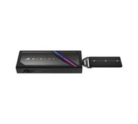 ASUS ROG Strix Aiolos - Alloggiamento SSD USB-C 3.2 Gen 2x2 (supporto dual M.2 NVMe PCIe e SATA, installazione senza attrezzi, dashboard SSD per lo stato del dispositivo, sistema di raffreddamento con