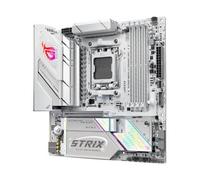 ASUS ROG Strix B850-G Gaming WiFi, Scheda Madre AMD mATX, 14+2+1 Stadi di Alimentazione, Slot DDR5, PCIe 5.0, 4 slot M.2, WiFi 7 (802.11be) e Ethernet 2,5Gb, USB-C da 20Gbps, Aura Sync RGB, Bianca