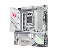 ASUS ROG Strix B850-G Gaming WiFi, Scheda Madre AMD mATX, 14+2+1 Stadi di Alimentazione, Slot DDR5, PCIe 5.0, 4 slot M.2, WiFi 7 (802.11be) e Ethernet 2,5Gb, USB-C da 20Gbps, Aura Sync RGB, Bianca