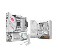 ASUS ROG Strix B850-G Gaming WiFi, Scheda Madre AMD mATX, 14+2+1 Stadi di Alimentazione, Slot DDR5, PCIe 5.0, 4 slot M.2, WiFi 7 (802.11be) e Ethernet 2,5Gb, USB-C da 20Gbps, Aura Sync RGB, Bianca