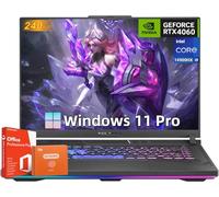 ASUS ROG Strix G16 Gaming Laptop, 16" QHD+ 240Hz, Intel 24-Core i9 14900HX, GeForce RTX 4060, 64 GB DDR5 RAM, 1 TB SSD, Backlit KB, Windows 11 Pro, con licenza Office Life, w/RH-Accessori