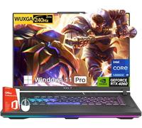 ASUS ROG Strix G16 Gaming Laptop, Display da 16 pollici 240Hz, licenza a vita per ufficio, Intel i9-14900HX, GeForce RTX 4060, 64 GB DDR5, SSD da 1 TB, KB retroilluminato, Wi-Fi 6E, Windows 11 Pro