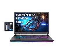 ASUS ROG Strix G17 17.3" QHD 240Hz Gaming Laptop, AMD Ryzen 9-7845HX, NVIDIA GeForce RTX 4060, 32GB DDR5, 2TB SSD, 4-Zone RGB retroilluminato, Wi-Fi 6E, Win 11 Home, Grigio, 128GB Hotface Extension