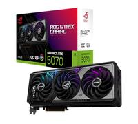 ASUS ROG Strix GeForce RTX 5070 12GB GDDR7 OC Edition Gaming Scheda grafica | PCIe 5.0, 3.2 slot, ventole Axial-tech, design MaxContact, cuscinetto termico GPU a cambio di fase, Aura Sync