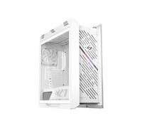 ASUS ROG Strix Helios II GX601S WHITE, Case Gaming EATX in Alluminio, Vetro Temperato ai Lati, Design a Griglia di Diamanti e Filtro 3D, 4 Ventole ARGB Preinstallate, Cinghie per il Trasporto, Bianco