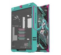 ASUS ROG Strix Helios II Hatsune Miku Edition EATX Mid-Tower PC Case (pannello in vetro, 4 ventole preinstallate da 140 x 28 mm, telaio in alluminio, GPU fino a 450 mm, supporto radio da 420 mm) |