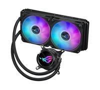 ASUS ROG STRIX LC III 240 ARGB, Dissipatore AIO a Liquido, Nero, 2 Ventole | Sistema di Raffeddamento della CPU, Blocco dell'Acqua Ruotabile a 360°, Pompa Asetek V2 7a Generazione, Ventole ARGB e Aura