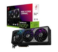 ASUS ROG Strix NVIDIA GeForce RTX 5070 Ti OC Edition, Scheda Grafica Gaming da 16GB GDDR7, 256 Bit, PCIe 5.0, Ventole Axial-Tech, 3 DisplayPort 2.1, 2 HDMI 2.1, Nero, ROG-STRIX-RTX5070TI-O16G-GAMING