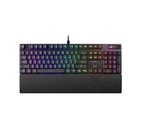 ASUS ROG Strix Scope II RX, Tastiera Gaming, Interruttori Rossi ROG RX prelubrificati e con Schiuma Ammortizzante, Copritasti PBT, Controlli multifunzione e Tasti di Scelta Rapida, RGB, Nero
