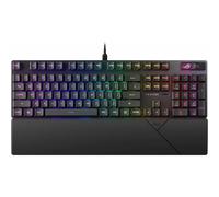 ASUS ROG Strix Scope II X - Tastiera meccanica Gaming, switch ROG NX V2 sostituibili a Caldo, Schiuma insonorizzante, Tasti in ABS, Comandi Multifunzioni, Tre Angoli di inclinazione, AZERTY