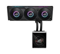 ASUS ROG Strix SLC IV 360 ARGB LCD, Dissipatore di Calore a Liquido, Q-Connector per Facile Installazione, Potente Pompa e Tubi Corti, Schermo LCD IPS da 5,8", Tre Ventole ROG ARGB, Aura Edge, Nero